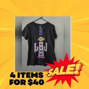 NWT Fanatics Lebron James LBJ #23 LA Lakers T-Shirt Size Medium